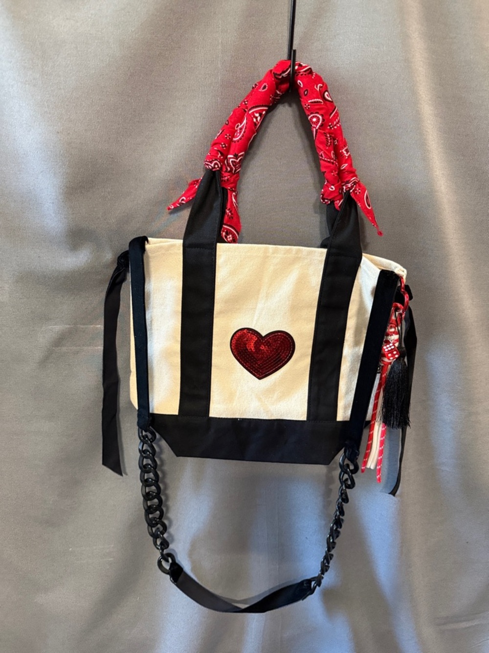 Mini Personalized Tote Bag Compact Canvas Purse Custom Gift